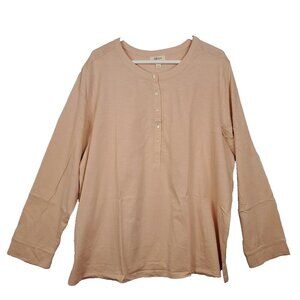 Style&Co Womens Tunic 3X Pink Relaxed Modern Stylish Contemporary Flowy Comfort